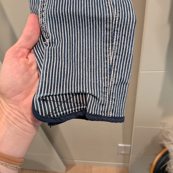 Striped Blue Women's Jeans - Picture 3 of 6